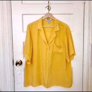 Vintage Flowy Button-Up